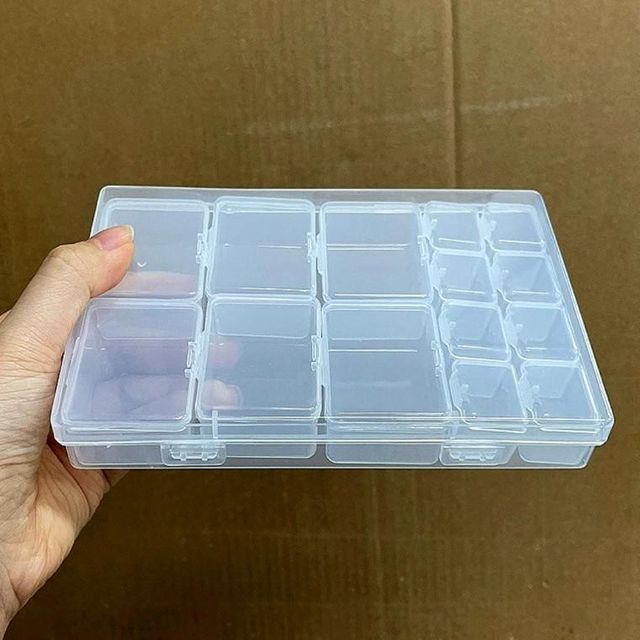 플라스틱 비즈 보관함 소 중 세트 만들기 공예재료 악세서리 비즈 보관함 부자재 화장품용기 통 알약케이스