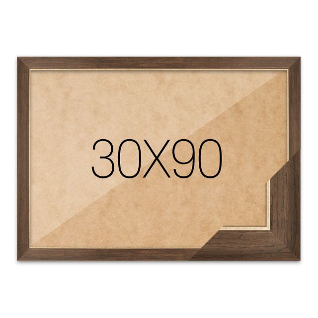 퍼즐액자 30x90 고급형 슬림 엣지월넛