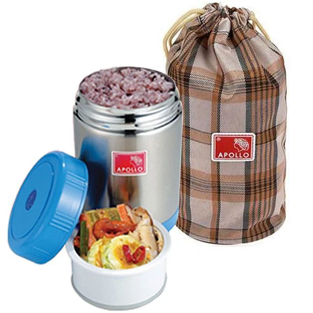 아폴로 죽통 520ml 스텐 보온도시락 - 휴대용 죽통 도시락