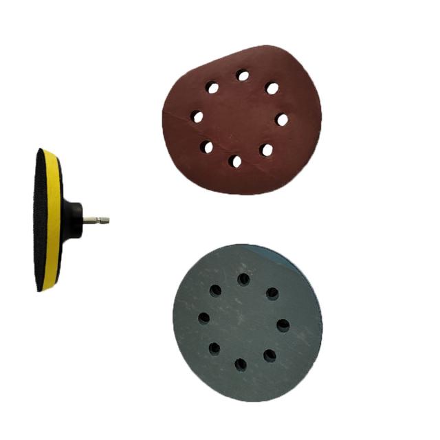 목공 나무 샌딩 전동드릴 8홀 125mm 원형사포