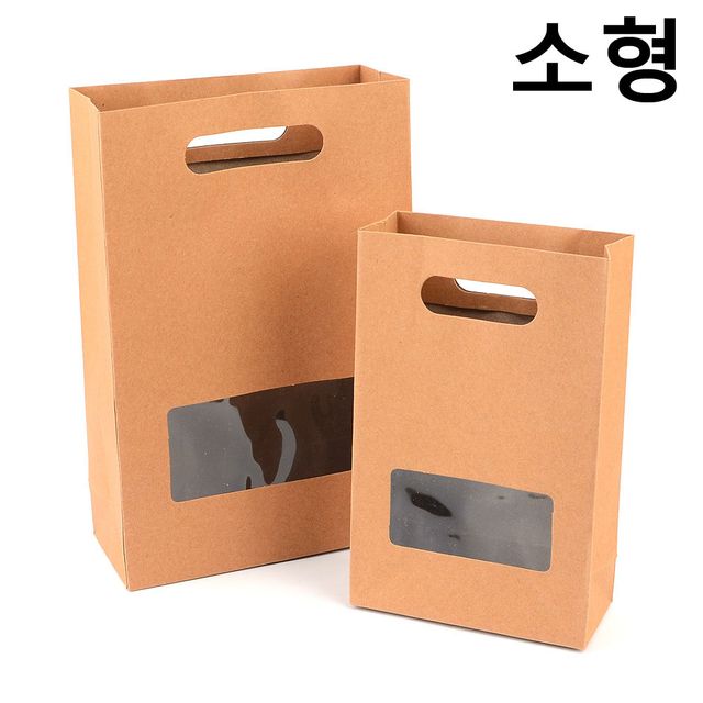 크라프트 손잡이 사각 선물케이스 소형 15개 세트