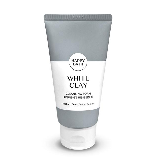해피바스 화이트 클레이 모공 클렌징 폼 150g