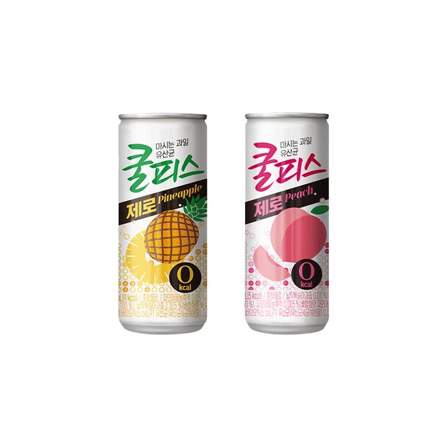 동원 쿨피스 제로 복숭아 파인애플 230ml 각 15입
