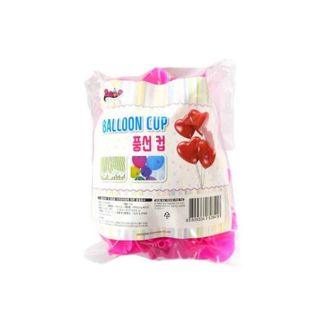 파티컵 핑크 100개 파티풍선장식 웨딩풍선 풍선데코