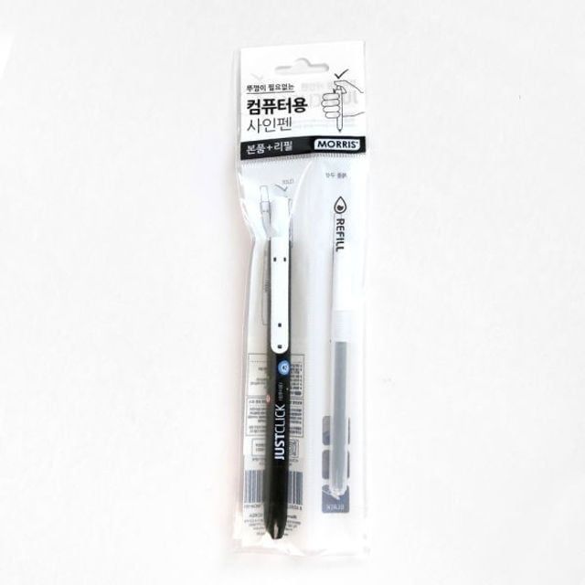 컴퓨터용 사인펜 리필포함 OPP필름 포장 필기구