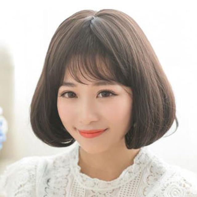 단정한 데일리 단발 통가발 망 포함 여성 패션 가발