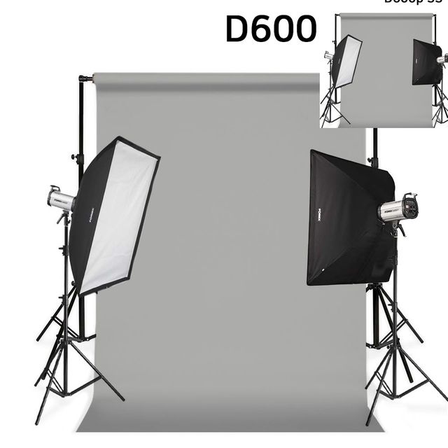 컨셉스튜디오 스튜디오촬영조명 사진조명 스튜디오 촬영 세트 D600p SS-B 이동형 그레이