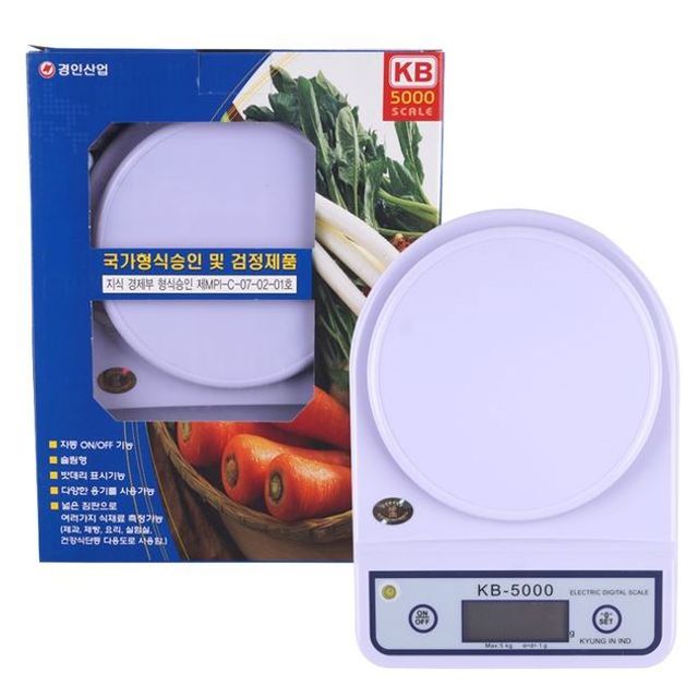저울 디지털 5kg 주부 제빵저울 식단저울 슬림한저울