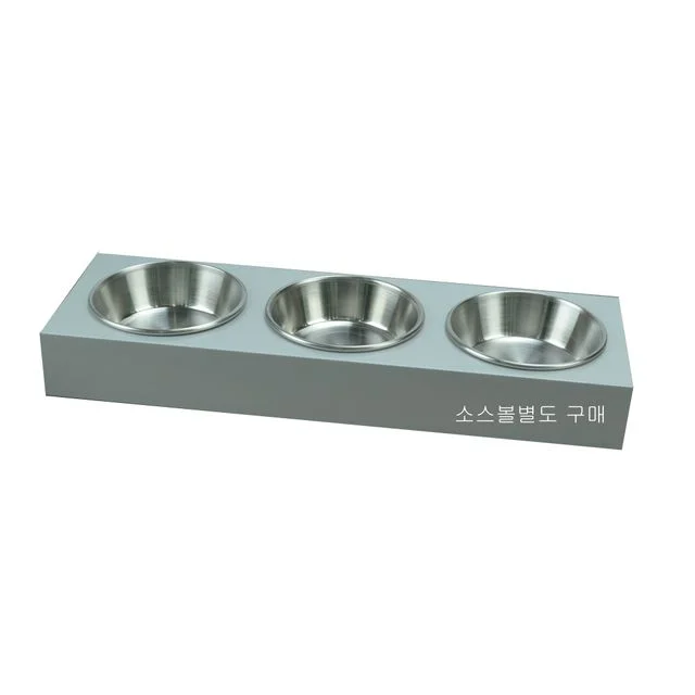 업소용 소스볼 받침대 3구 알루미늄소스볼받침 소스컵