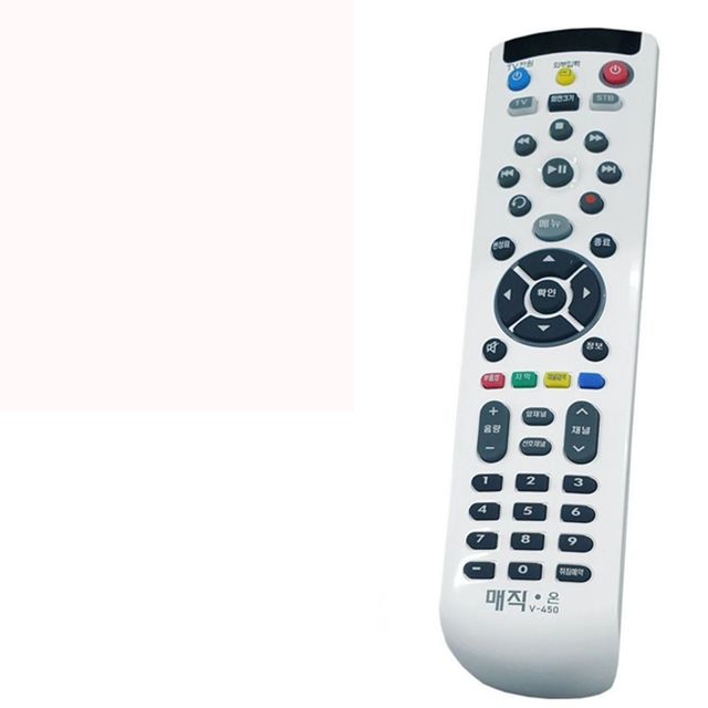 매직온450백색 티브로드 통합리모컨 셋톱박스 전TV