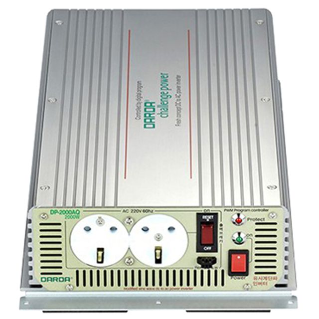 다르다 DC/AC인버터 DP2000AQ(DC12V/2000W) 1EA - 고출력 차량용 정현파 인버터