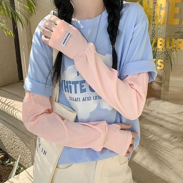 완성도를 토시 손목워머 패션 실크 기모워머 데