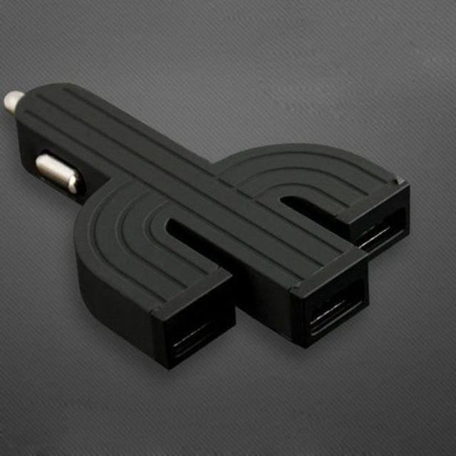 차량용 충전기 USB 3포트 4.1A 블랙
