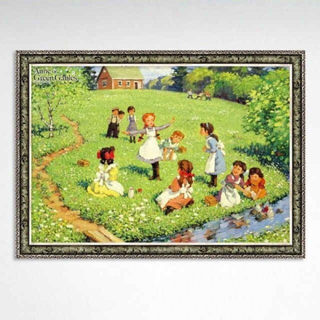 빨강머리앤 직소퍼즐 소풍 그림 과수원에서 초록빛 일러스트퍼즐 취미