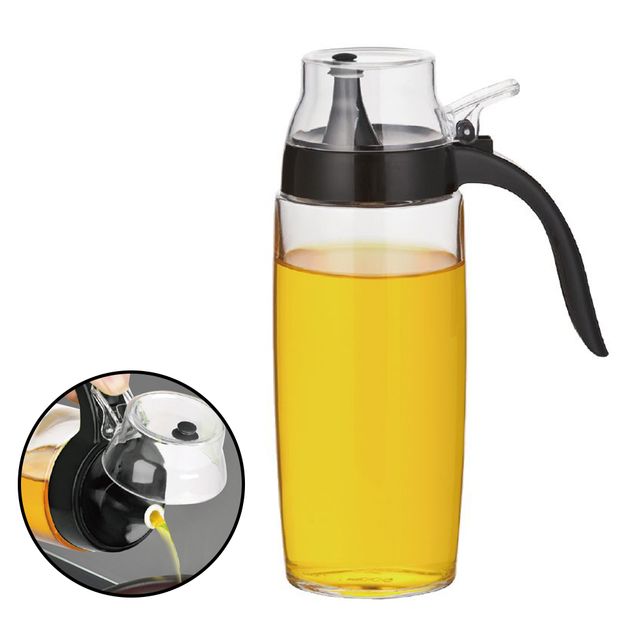 원터치 유리오일병 500ml - 편리한 양념통 기름병