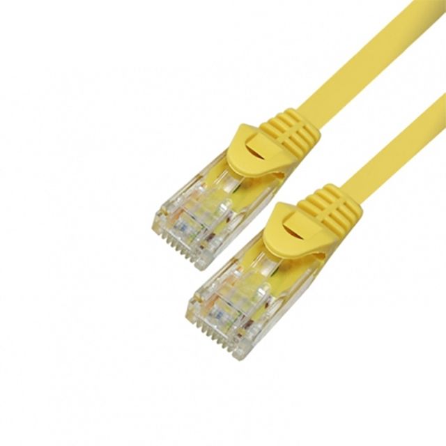 CAT5E UTP 랜케이블 2M 옐로우 IPTV 셋탑박스 연결선