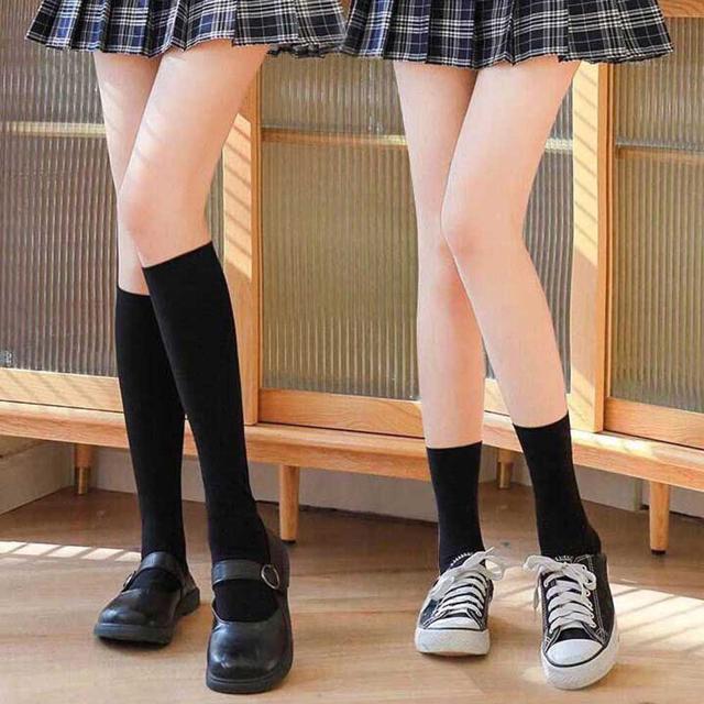 여자 스커트 코디 니 삭스 무릎 양말 패션 스타킹