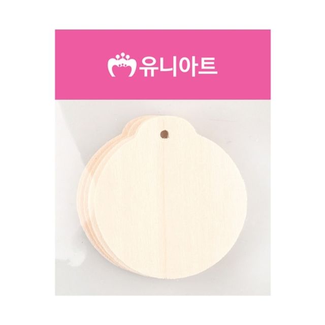 혜명몰 유니아트 1500 나무와패 원 - 개 (1개입) DIY재료 목공예수업 원형나무조각 미술수업재료 목걸이만