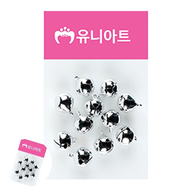 비즈부자재 악세사리부자재 미니방울 12mm 은색