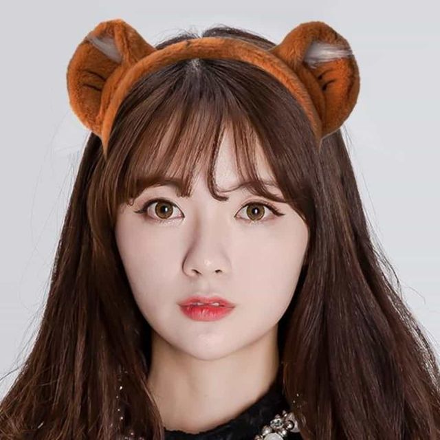 럭셔리호랑이머리띠 동물코스프레 파티머리띠