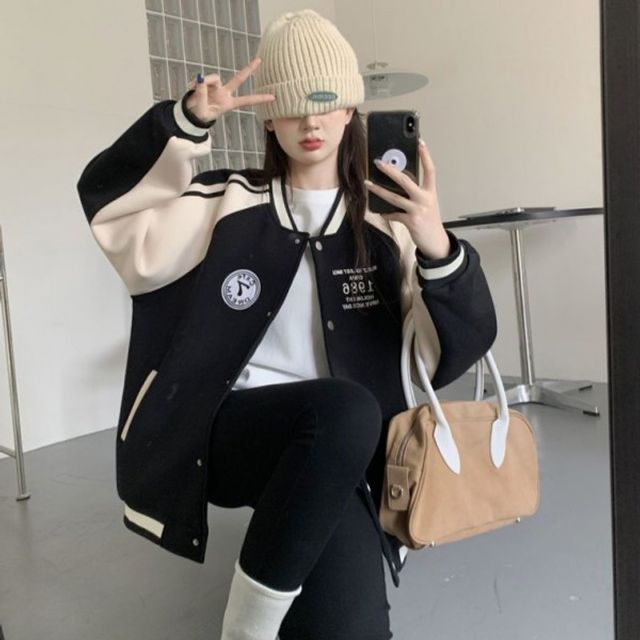 바람막이 자켓 점퍼 여성 야구 경량 오버핏 간절기