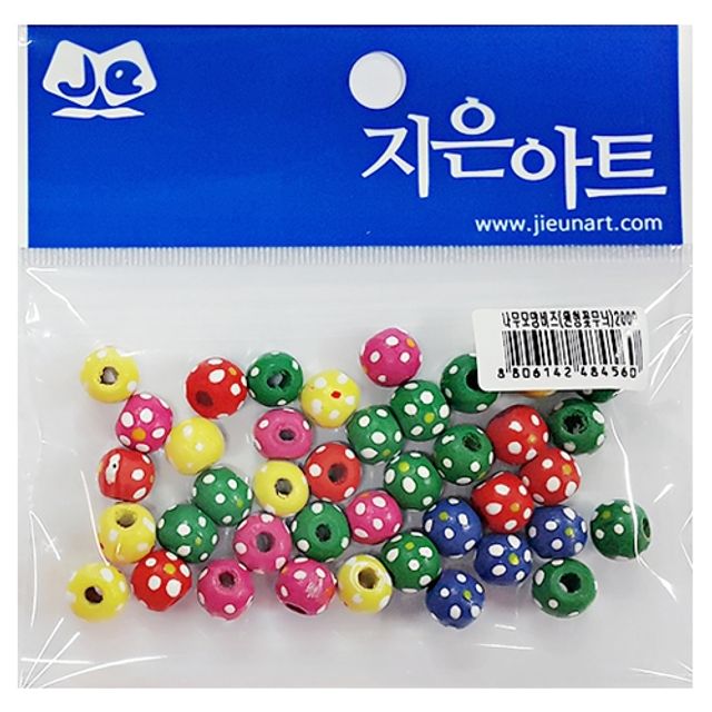 혜명몰 나무모양비즈(원형꽃무늬) 비즈부자재 비즈세트 악세사리재료 원형비즈 비즈재료