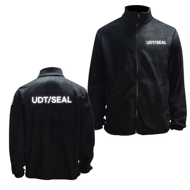 블랙 겨울집업 기모 반사 후리스 집업 UDT/SEAL