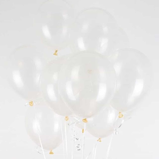 30cm 풍선 100개 클리어 흰풍선 생일풍선 풍선데코