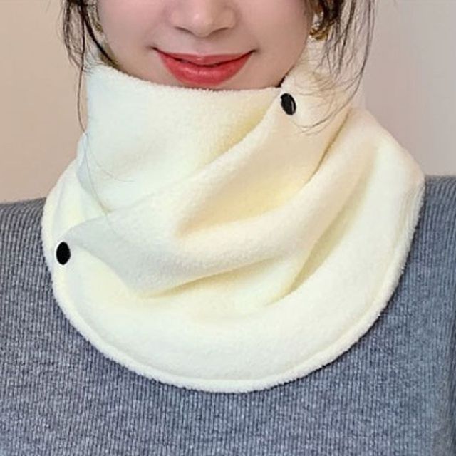 이중 플리스 단추 숄 넥워머 가을 겨울 따뜻한넥워머