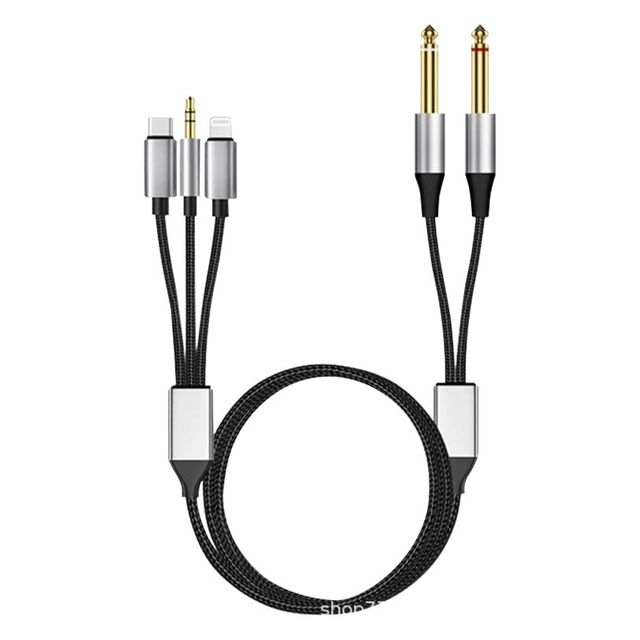 오디오 케이블 타입 휴대폰 3.5mm 이중 6.5 3-in-1 오