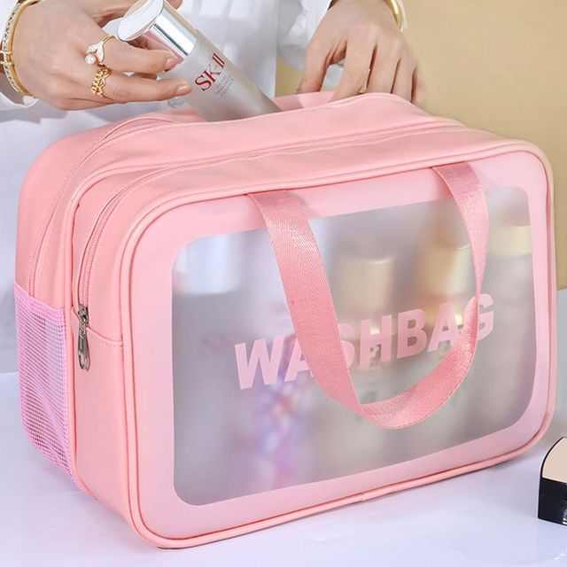 방수 2단 수영 가방 분리 물빠짐 메쉬 목욕 장 물놀이 특대형 샤워