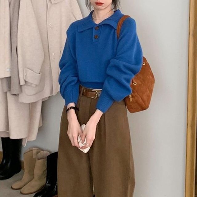 오버핏 겨울 코디 여자니트티 롱 대학생 여성니트 봄