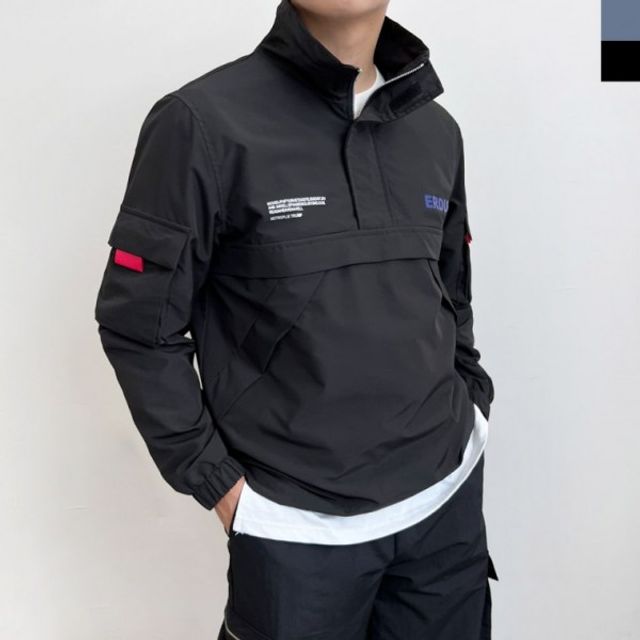 바람막이 자켓 남자여자 반집업 커플 아노락바람막이