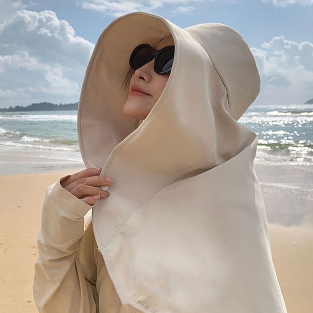 와이드 산책 UV선캡 썬캡 썬바이저 여름 농사