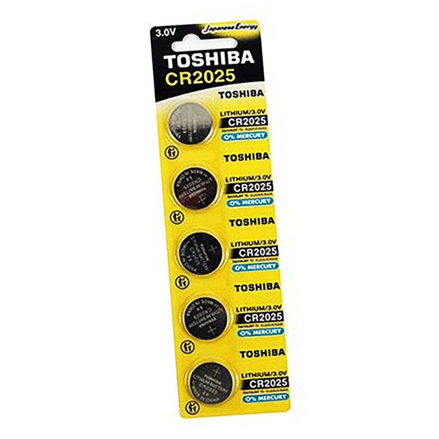 도시바 CR2025 x 1입 (5개묶음) 계산기 5p
