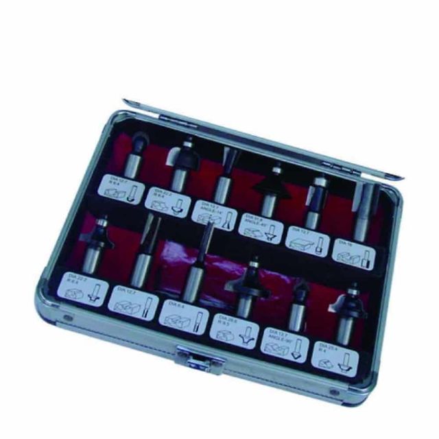 목공비트 세트 12pcs 루터기용 루타날 트리머비트