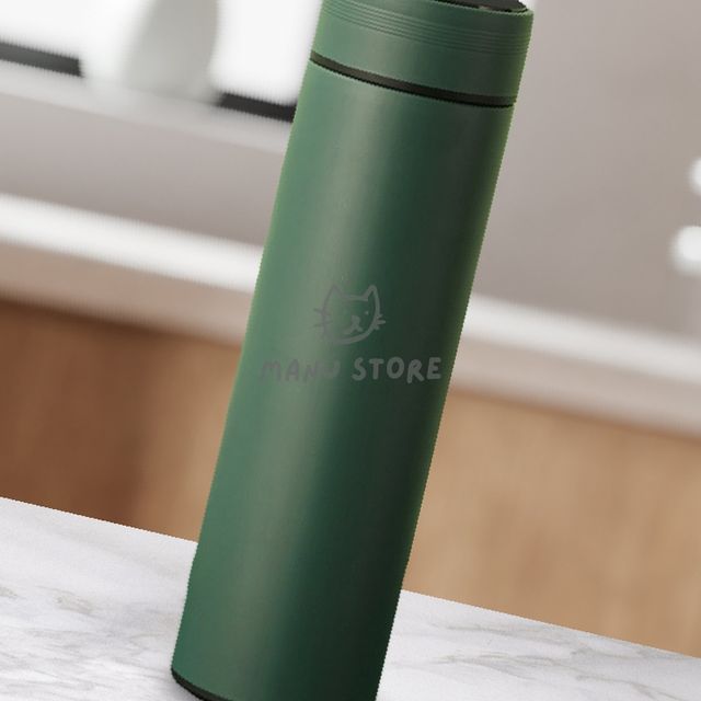 텀블러 보온병 500ml 프로틴통 LED 온도표시 그린