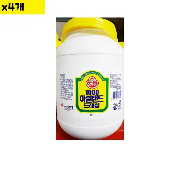 식자재 도매 아일랜드드레싱 오뚜기 3.2Kg x4개
