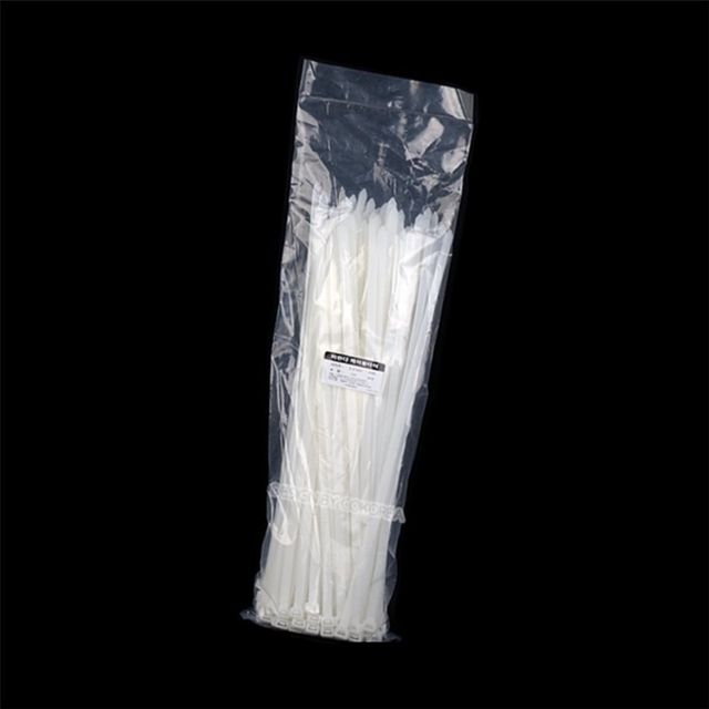 케이블타이 450mm 백 1봉 100pcs 전선고정 케이블고정 전선클립