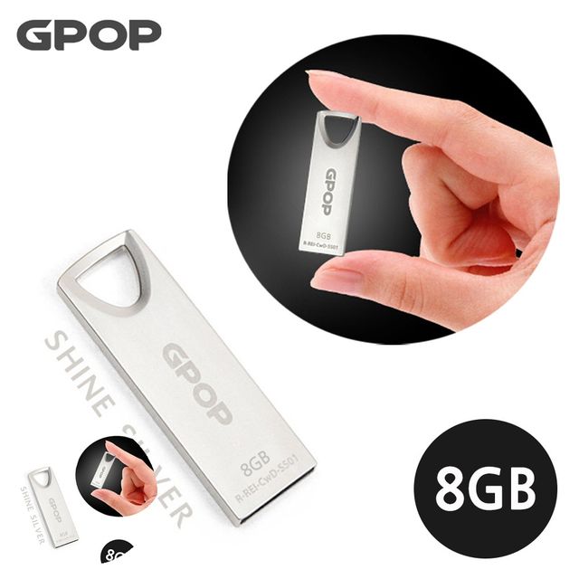USB 메모리 8GB 샤인실버 메탈, A타입 대용량