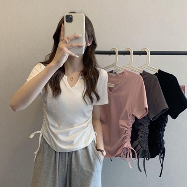 데일리룩 필수 여성 긴팔티 라운드넥 빅사이즈