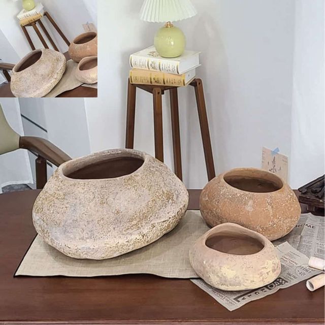 아쿠아 토분 스톤팟 소20x15x8cm 토분화분 인테리어화분 꽃화분 거실화분
