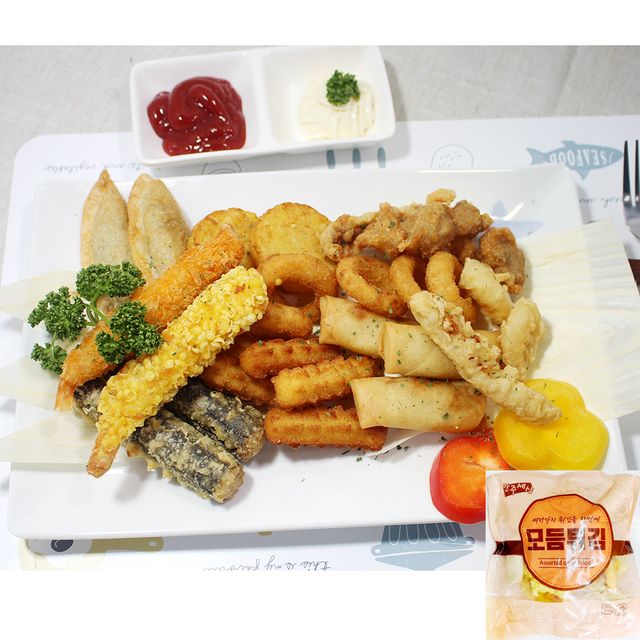 모듬튀김(안주세상 500g) 안주 마른안주 호프안주 맥