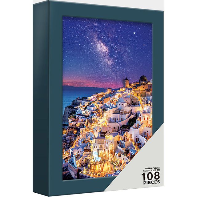 108피스 퍼즐 - 산토리니 은하수 밤 (미니)케이스액자