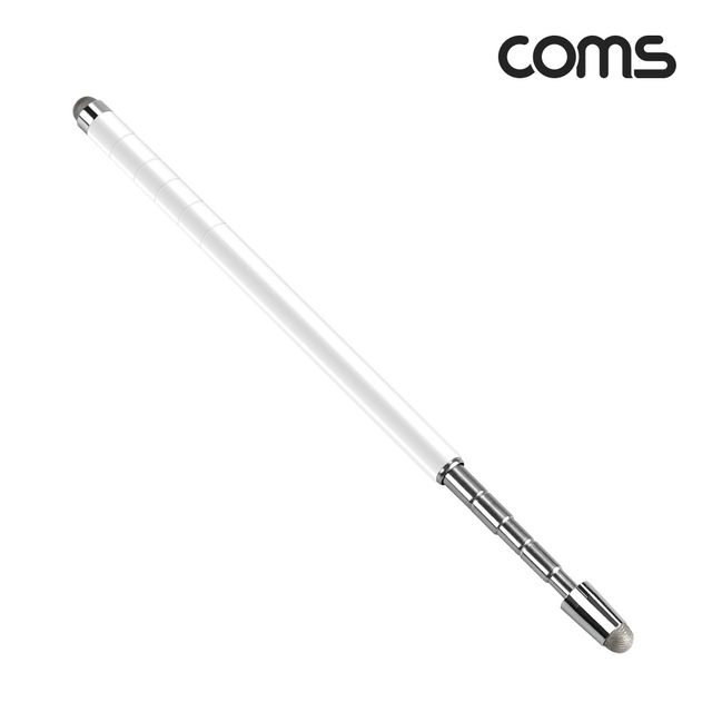 정전식 터치펜 지시봉 겸용 White 50cm 교사 교육 발표 양면터치볼