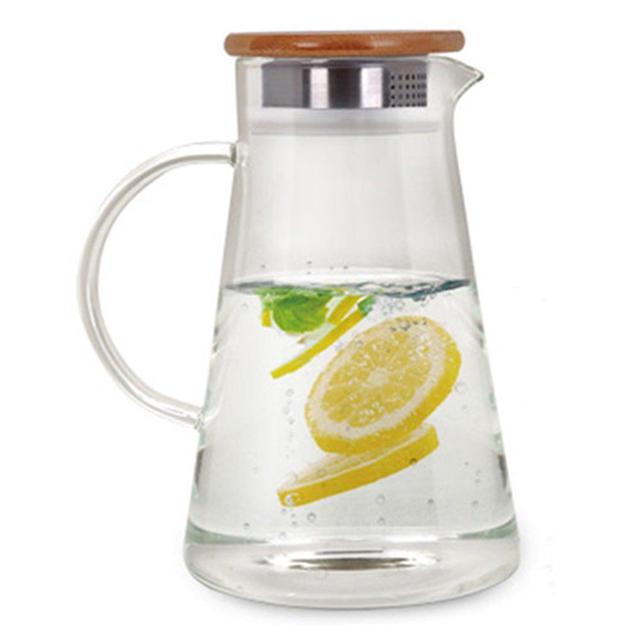 니토 삼각 내열유리 티포트 1.3L - 대용량 차 주전자