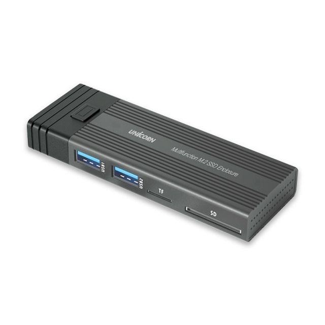 유니콘 삼성M.2지원 Nvme M.2 SSD 듀얼외장하드 케이