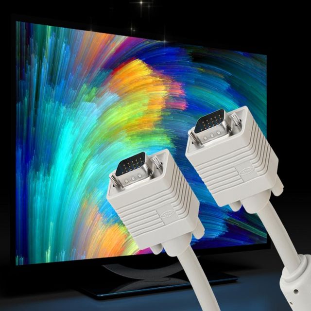 모니터 케이블 40m 베이지 모니터케이블연장 모니터RGB 모니터연장케이블 DSUB케이블 모니터케이블