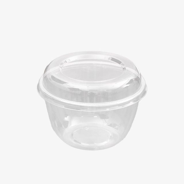 빙수 슬러시 포장용기 1100ml 뚜껑 포함 300개 세트, 대용량 디저트 용기