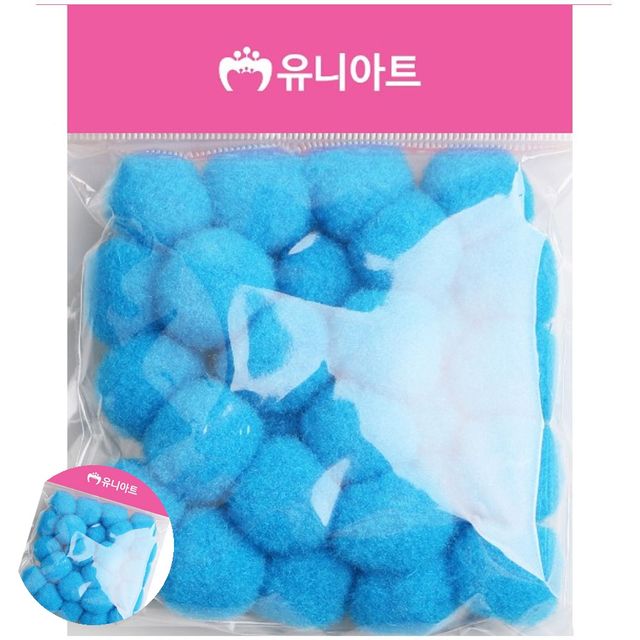 퐁퐁이 모루인형만들기 퐁퐁 25mm 파랑